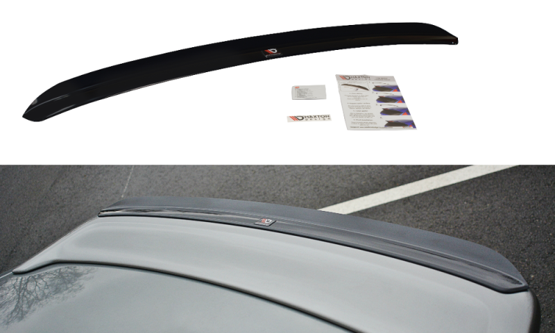 Maxton Spoiler CAP für INFINITI G35 COUPE schwarz Hochglanz IN-G35-C-CAP1-G