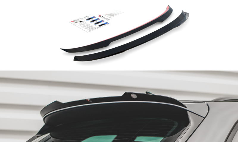 Maxton Spoiler CAP für Seat Leon FR ST Mk4 schwarz Hochglanz SE-LE-4-FR-ST-CAP1-G