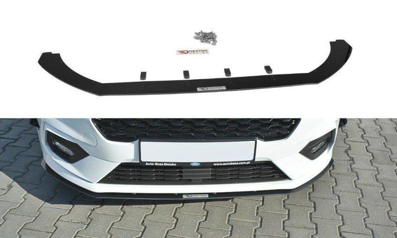 Maxton Front Sport Diffusor V.2 Ford Fiesta Mk8 ST / ST-Line schwarz Hochglanz FO-FI-8-STLINE-CNC-FD2-G