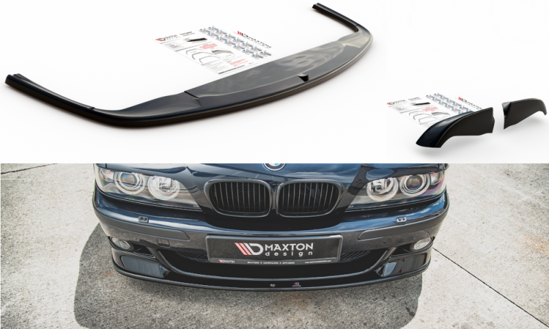 Maxton Front Ansatz für Seite + Front Ansatz für  BMW M5 E39 schwarz Hochglanz BM-5-39-M-FD2G+FDS1-G