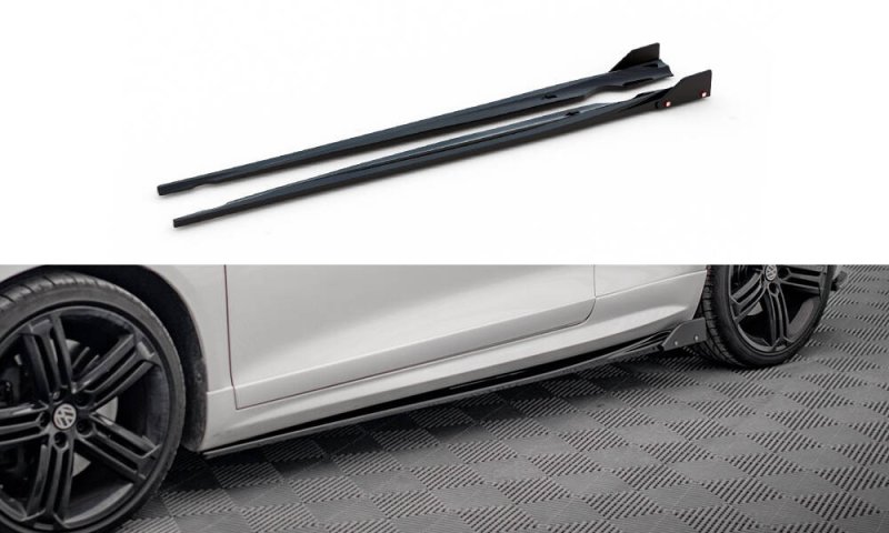 Maxton Seitenschweller Ansatz V.2 + Flaps VW Scirocco R Mk3 VW-SC-3-R-SD2G+SF1B