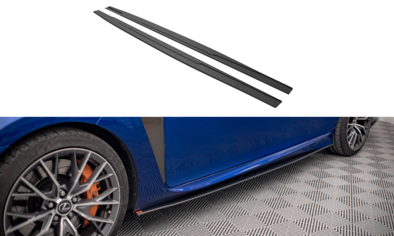 Maxton Street Pro Seitenschweller Ansatz für Lexus GS F Mk4 Facelift LEGSF4FCNC-SD1BRB