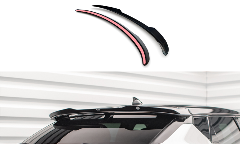 Maxton Höher Spoiler CAP für Kia EV6 GT-Line Mk1 schwarz Hochglanz KI-EV6-1-GTLINE-CAP1-G