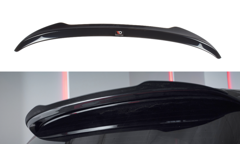 Maxton Spoiler CAP für BMW 1er E81/ E87 FACELIFT (AERO SPOILER) schwarz Hochglanz BM-1-81F-CAP1-G