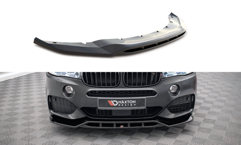 Maxton Front Ansatz V.2 BMW X5 M-Paket F15 schwarz Hochglanz BM-X5-15-M-FD2G+FD2R-G