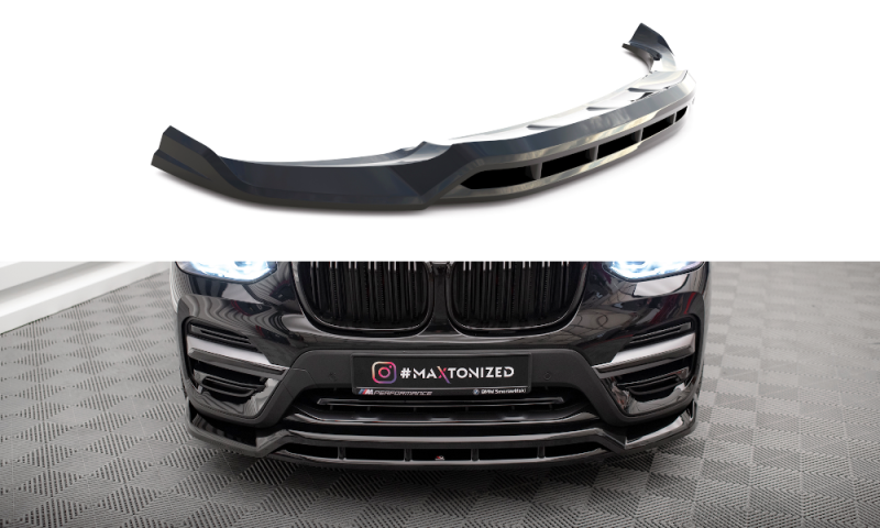 Maxton Front Ansatz für BMW X3 G01 schwarz Hochglanz BM-X3-01-FD1G+FD1R-G