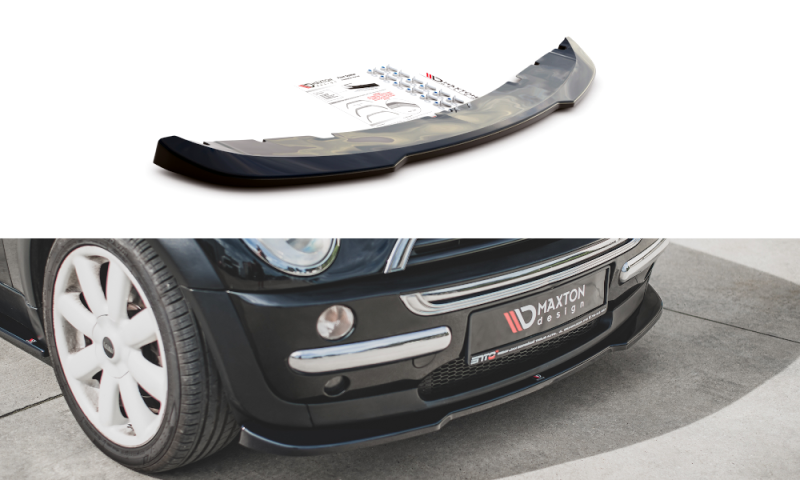 Maxton Front Ansatz für Mini Cooper / One R50  schwarz Hochglanz MC-ONE-1-FD1-G