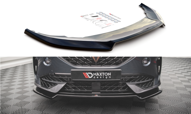 Maxton Front Ansatz V.3 für Cupra Formentor schwarz Hochglanz CU-FO-1-FD3-G