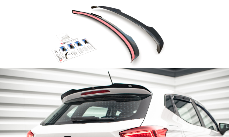 Maxton Spoiler CAP für Seat Ibiza FR/ Standard Mk5 schwarz Hochglanz SE-IB-5-CAP1-G