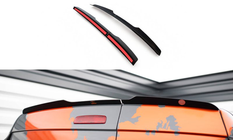 Maxton Spoiler CAP Abrisskante Renault Express Mk2 schwarz Hochglanz RE-EX-2-CAP1-G