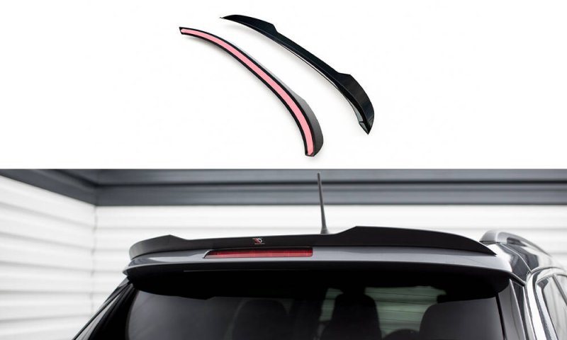 Maxton Spoiler CAP Abrisskante Jeep Compass Limited Mk2 Facelift schwarz Hochglanz JE-CO-2-CAP1-G