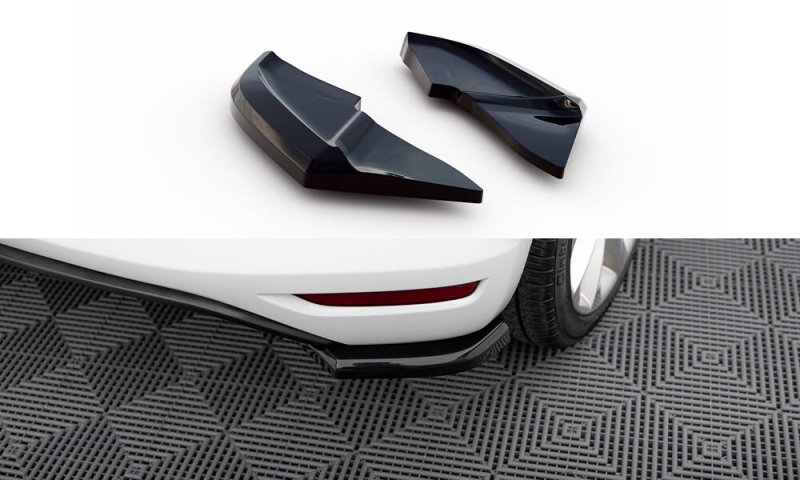 Maxton Heck Ansatz Flaps Diffusor V.1 VW Scirocco Mk3 Facelift schwarz Hochglanz VW-SC-3F-RSD1-G