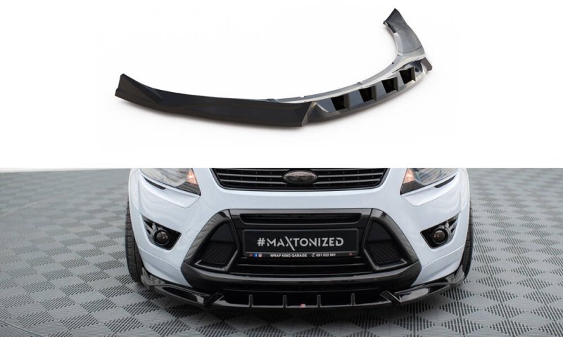 Maxton Front Ansatz Ford Kuga ST Mk1 schwarz Hochglanz FO-KU-1-ST-FD1-G