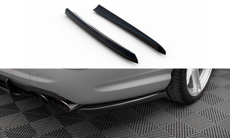 Maxton Heck Ansatz Flaps Diffusor Mercedes-Benz E 55 AMG W211 schwarz Hochglanz ME-E-211-AMG-RSD1-G