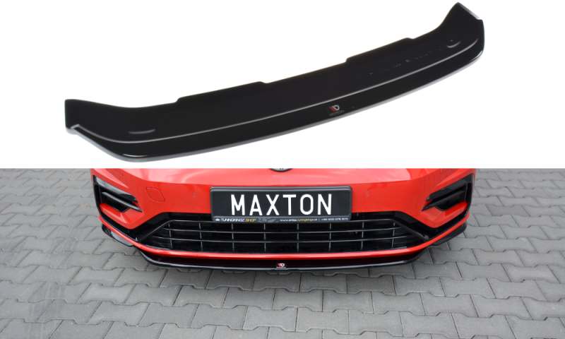 Maxton Front Ansatz V.5 für VW Golf 7 R / R-Line Facelift schwarz Hochglanz VW-GO-7F-R-FD5-G
