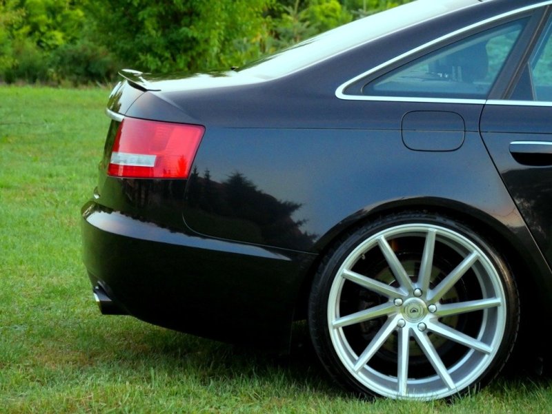 Maxton Spoiler CAP für Audi A6 S-line C6 Limousine schwarz Hochglanz AU-A6-C6-SLINE-CAP1-G