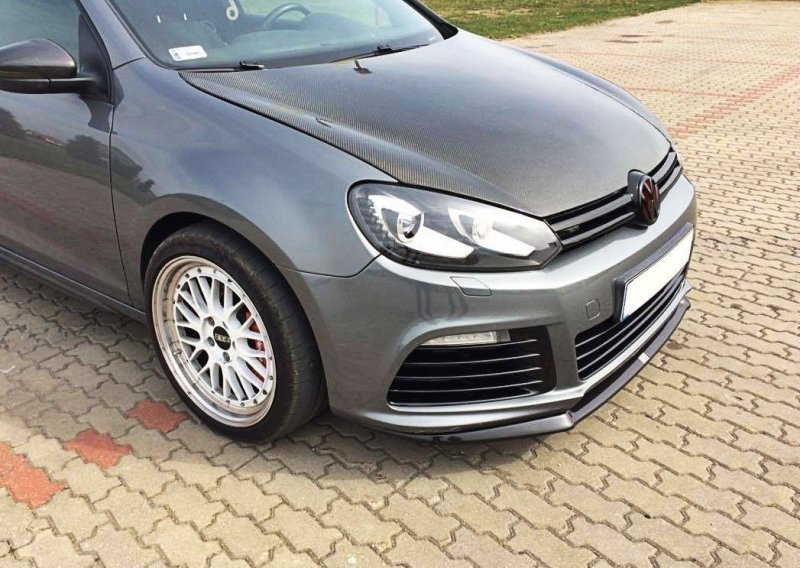 Maxton Front Ansatz für VW GOLF 6 Carbon Look  VW-GO-6-R-CUPRA-FD1-C