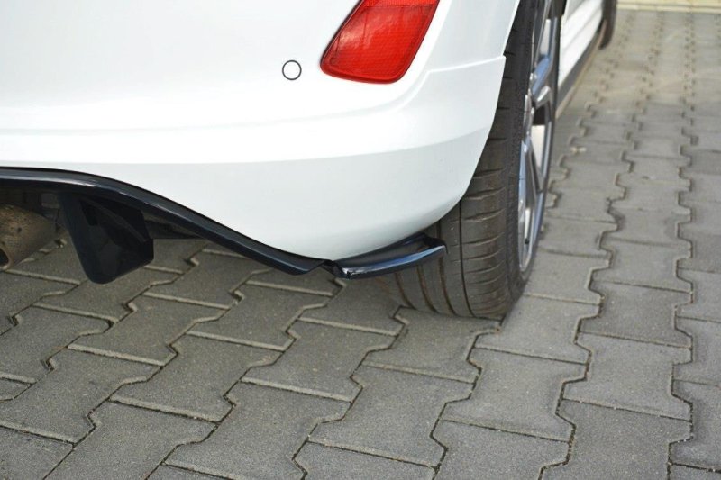 Maxton Heck Ansatz Flaps Diffusor V.1 für Ford Fiesta Mk8 ST-Line schwarz Hochglanz FO-FI-8-STLINE-RSD1-G