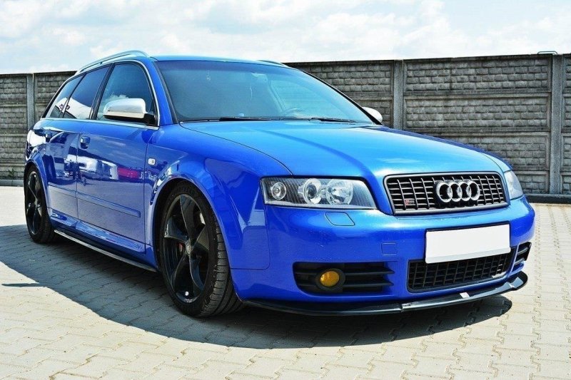 Maxton Front Ansatz für AUDI S4 B6 schwarz Hochglanz AU-S4-B6-FD1-G
