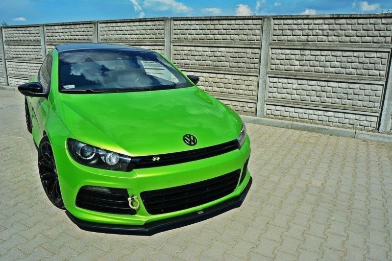 Maxton Front Ansatz für VW SCIROCCO R ver2 schwarz Hochglanz VW-SC-3-R-FD2-G