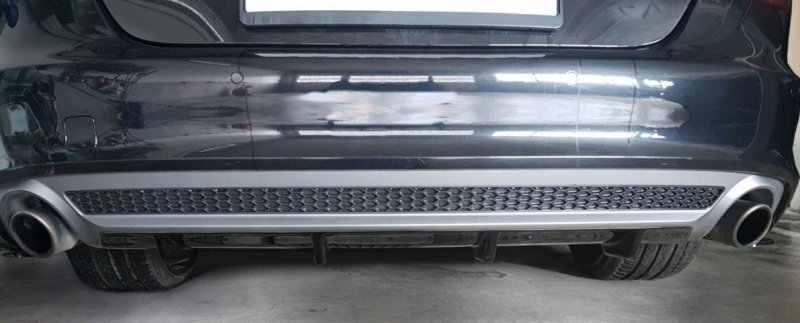 Maxton Diffusor Heck Ansatz für Audi A7 Mk1 S-Line Carbon Look  AU-A7-1-SLINE-RS1-C