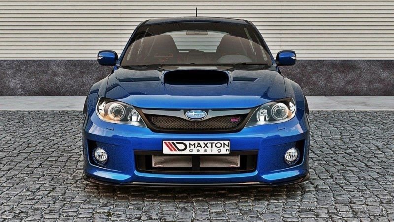 Maxton Front Ansatz für Subaru Impreza WRX STI 2011-2014 schwarz Hochglanz SU-IM-3F-WRX-STI-FD1-G