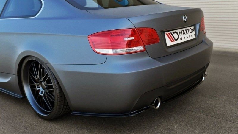 Maxton Mittlerer Diffusor Heck Ansatz für BMW 3er E92 M Paket schwarz Hochglanz BM-3-92-MPACK-RD1-G