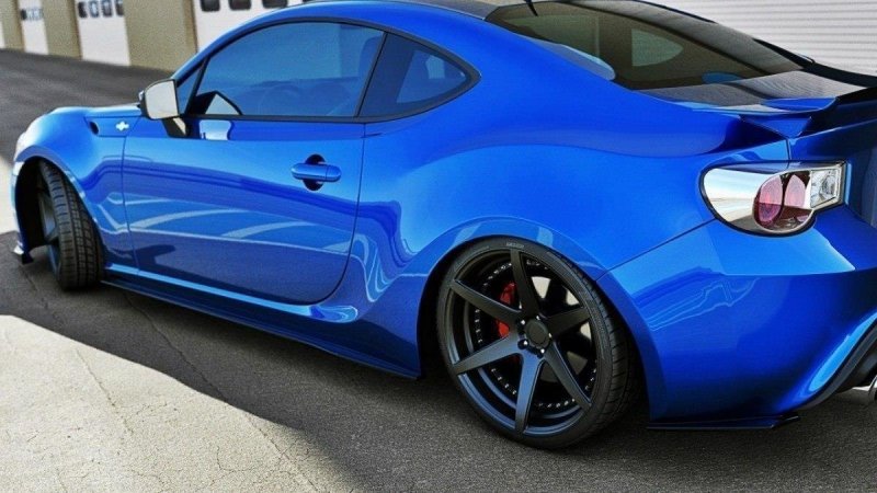 Maxton Seitenschweller Ansatz für TOYOTA GT86 schwarz Hochglanz TO-GT86-1/1F-SD1-G