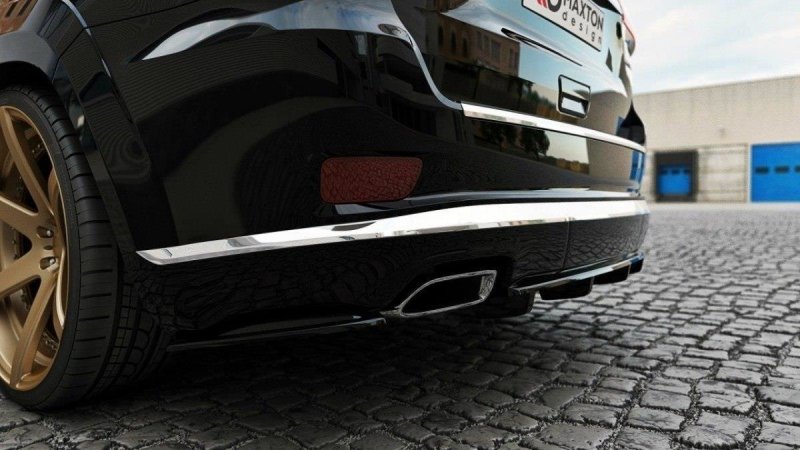 Maxton Heck Ansatz Flaps Diffusor für Jeep Grand Cherokee WK2 Summit Facelift schwarz Hochglanz JE-GC-4F-SU-RSD1-G