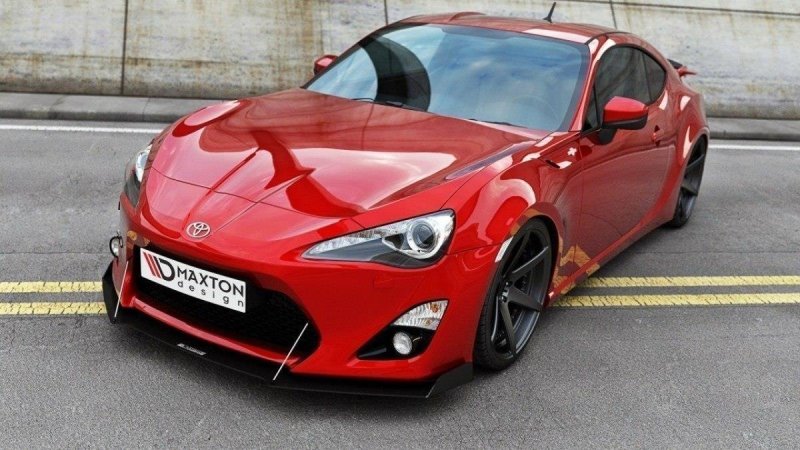 Maxton Racing Front Ansatz für TOYOTA GT86 mit Wings TO-GT86-1-CNC-FD2