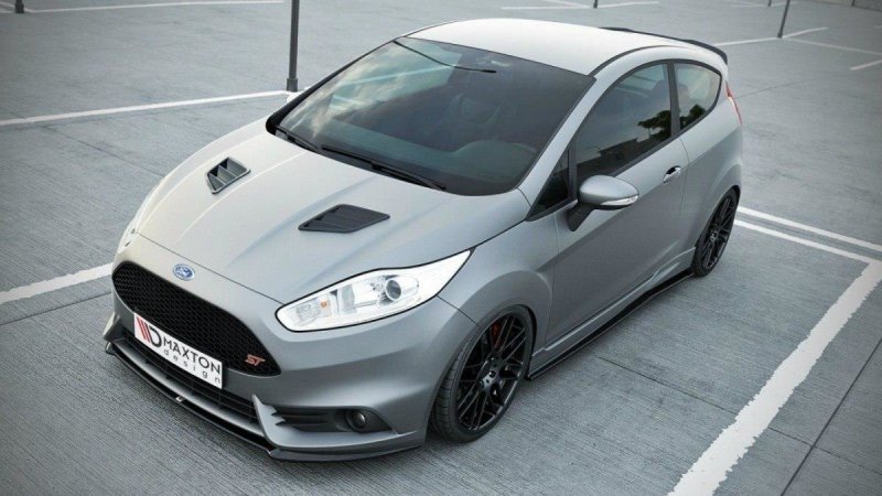 Maxton Front Ansatz für Ford Fiesta ST Mk7 FL schwarz Hochglanz FO-FI-7F-ST-CUPRA-FD1-G