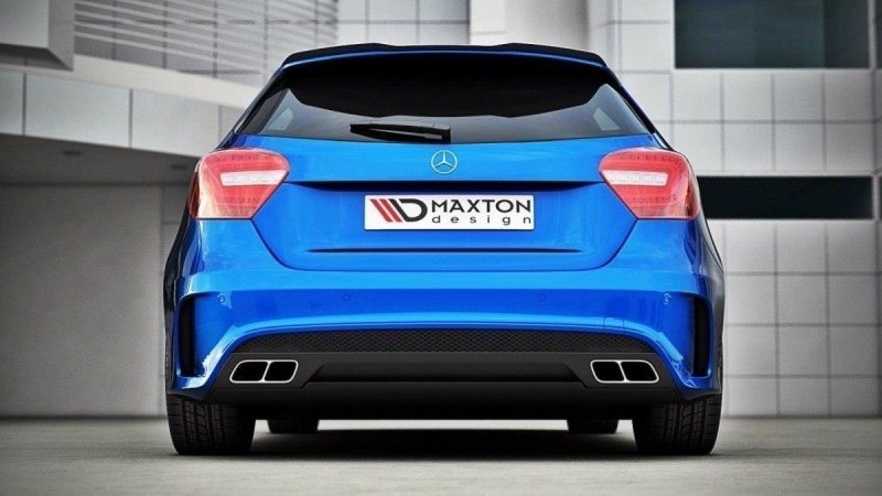 Maxton Spoiler CAP für Mercedes-Benz A W176 schwarz Hochglanz ME-A-W176-CAP1-G