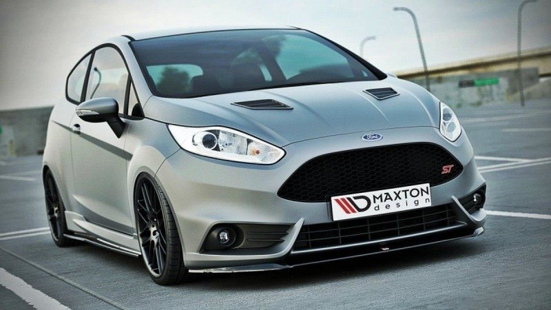 Maxton Front Ansatz für Ford Fiesta ST Mk7 FL schwarz Hochglanz FO-FI-7F-ST-CUPRA-FD1-G