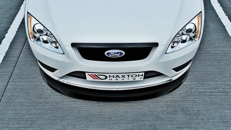 Maxton Kühlergrill Blende für FORD FOCUS MK2 schwarz Hochglanz FO-FO-2-B1-G