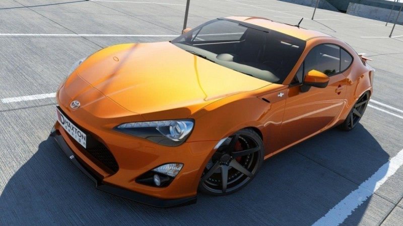 Maxton Front Ansatz für TOYOTA GT86 schwarz Hochglanz TO-GT86-1-FD1-G
