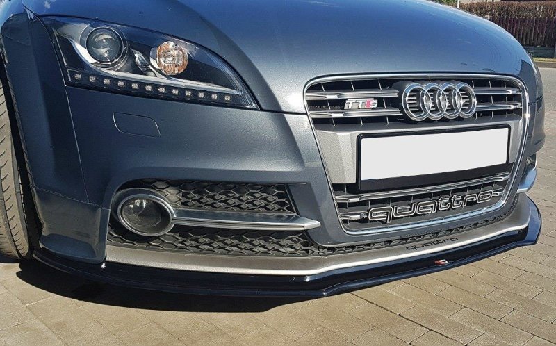 Maxton Front Ansatz V.1 für Audi TT S Mk2 (8J) schwarz Hochglanz AU-TT-2-S-FD1-G