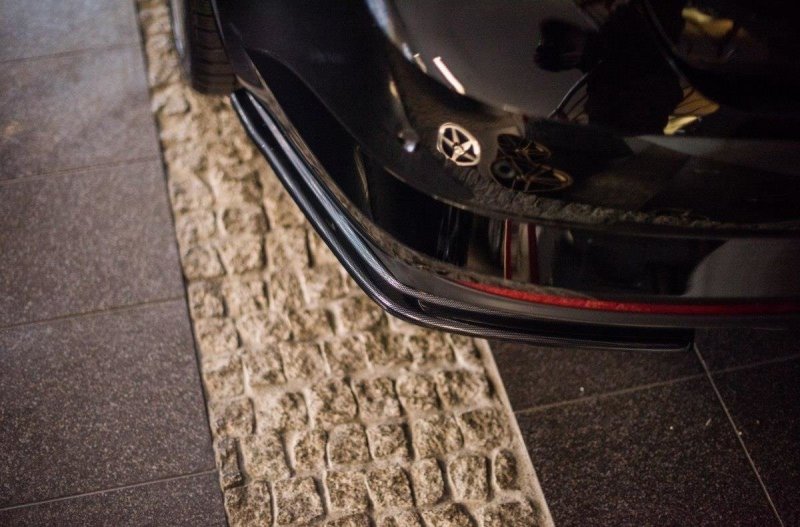 Maxton Heck Ansatz Flaps Diffusor für RENAULT TALISMAN schwarz Hochglanz RE-TA-1-RSD1-G