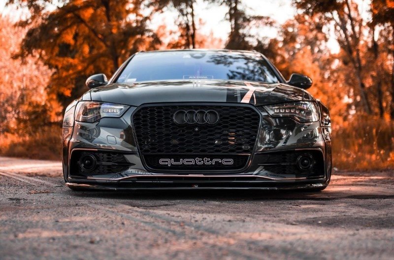 Maxton Nebelleuchten Abdeckung für Audi S6 / A6 S-Line C7 AU-A6-C7-SLINE-FV1
