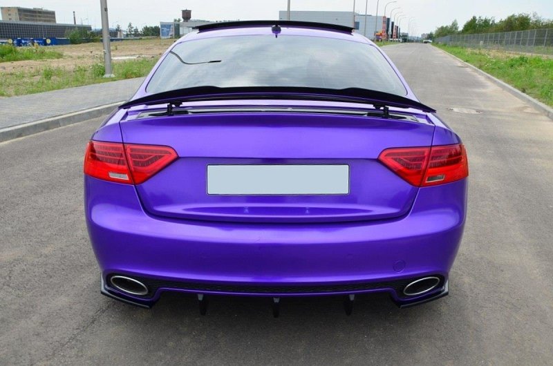 Maxton Spoiler CAP für Audi RS5 Mk1 8T Facelift schwarz Hochglanz AU-RS5-1F-CAP1-G