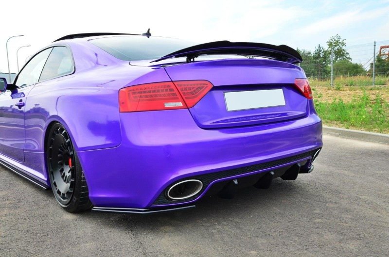 Maxton Spoiler CAP für Audi RS5 Mk1 8T Facelift schwarz Hochglanz AU-RS5-1F-CAP1-G