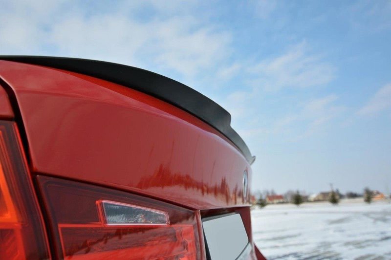 Maxton Spoiler CAP für BMW 3er F30 schwarz Hochglanz BM-3-F30-CAP1-G