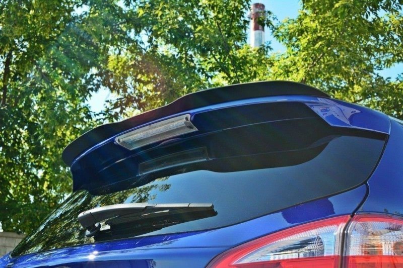 Maxton Spoiler CAP für Ford Focus ST Mk3 Kombi schwarz Hochglanz FO-FO-3-ST-VA-CAP1-G