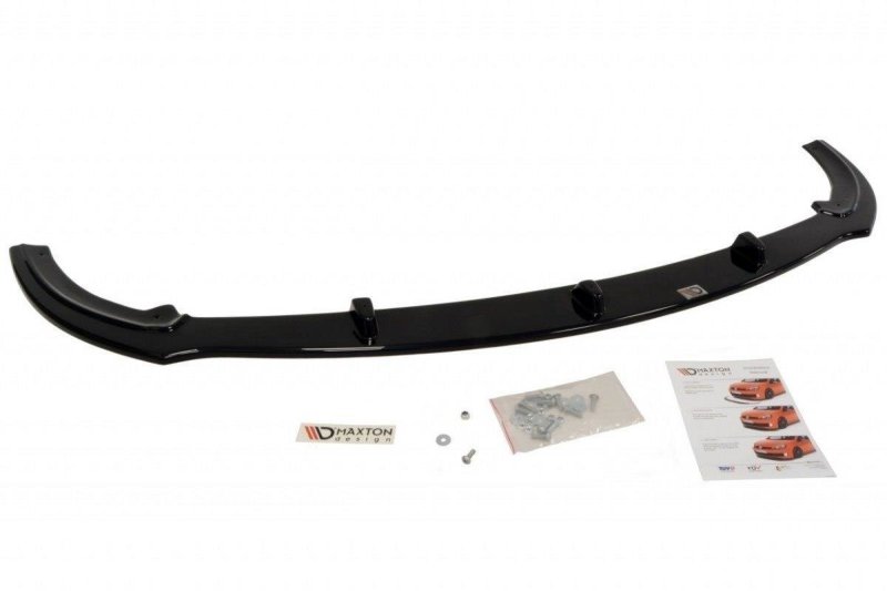 Maxton Front Ansatz V.1 für Ford Focus ST Mk2  schwarz Hochglanz FO-FO-2-ST-FD1-G