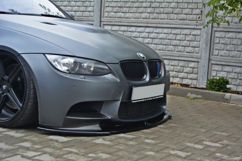 Maxton Front Ansatz für BMW M3 E92 / E93 vor Facelift schwarz Hochglanz BM-3-92-M-MPFC-FD1-G