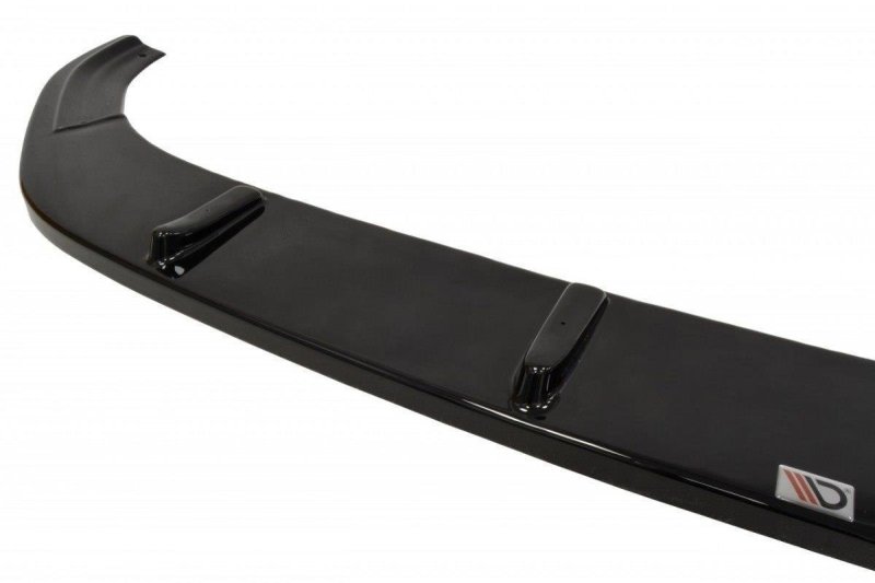 Maxton Front Ansatz V.1 für VW Golf 7 R / R-Line  schwarz Hochglanz VW-GO-7-R-FD1-G
