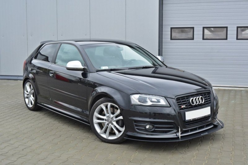 Maxton Seitenschweller Ansatz für Audi S3 8P / S3 8P FL / RS3 8P schwarz Hochglanz AU-S3-2-SD1-G