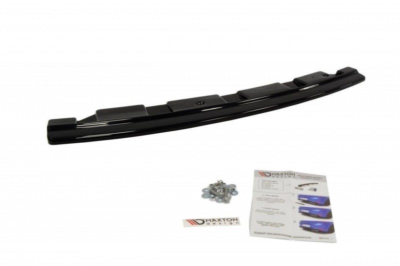 Maxton Mittlerer Diffusor Heck Ansatz für BMW 5er F11 M Paket (mit zwei Doppel Endstücken) schwarz Hochglanz BM-5-11-MPACK-RD2-G
