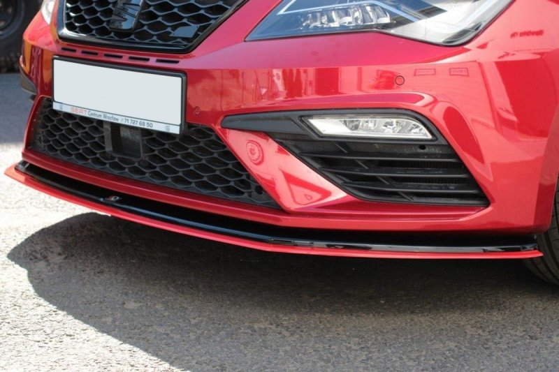 Maxton Front Ansatz V.3 für Seat Leon Cupra / FR Mk3 FL SE-LE-3F-CU-FD1G+FD3-RED