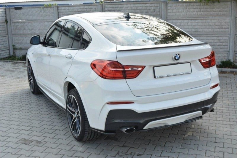 Maxton Mittlerer Diffusor Heck Ansatz für BMW X4 M Paket  Carbon Look  BM-X4-26-MPACK-RD1-C