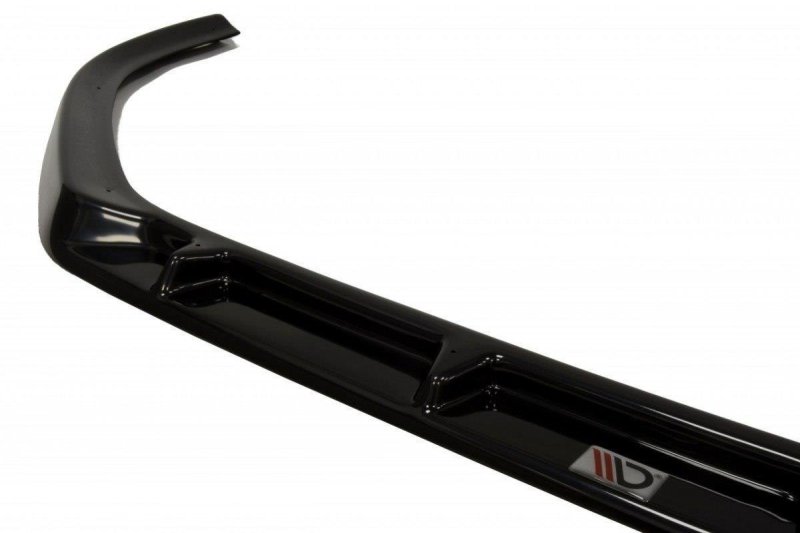 Maxton Front Ansatz für PEUGEOT 308 vor Facelift schwarz Hochglanz PE-308-FD1-G